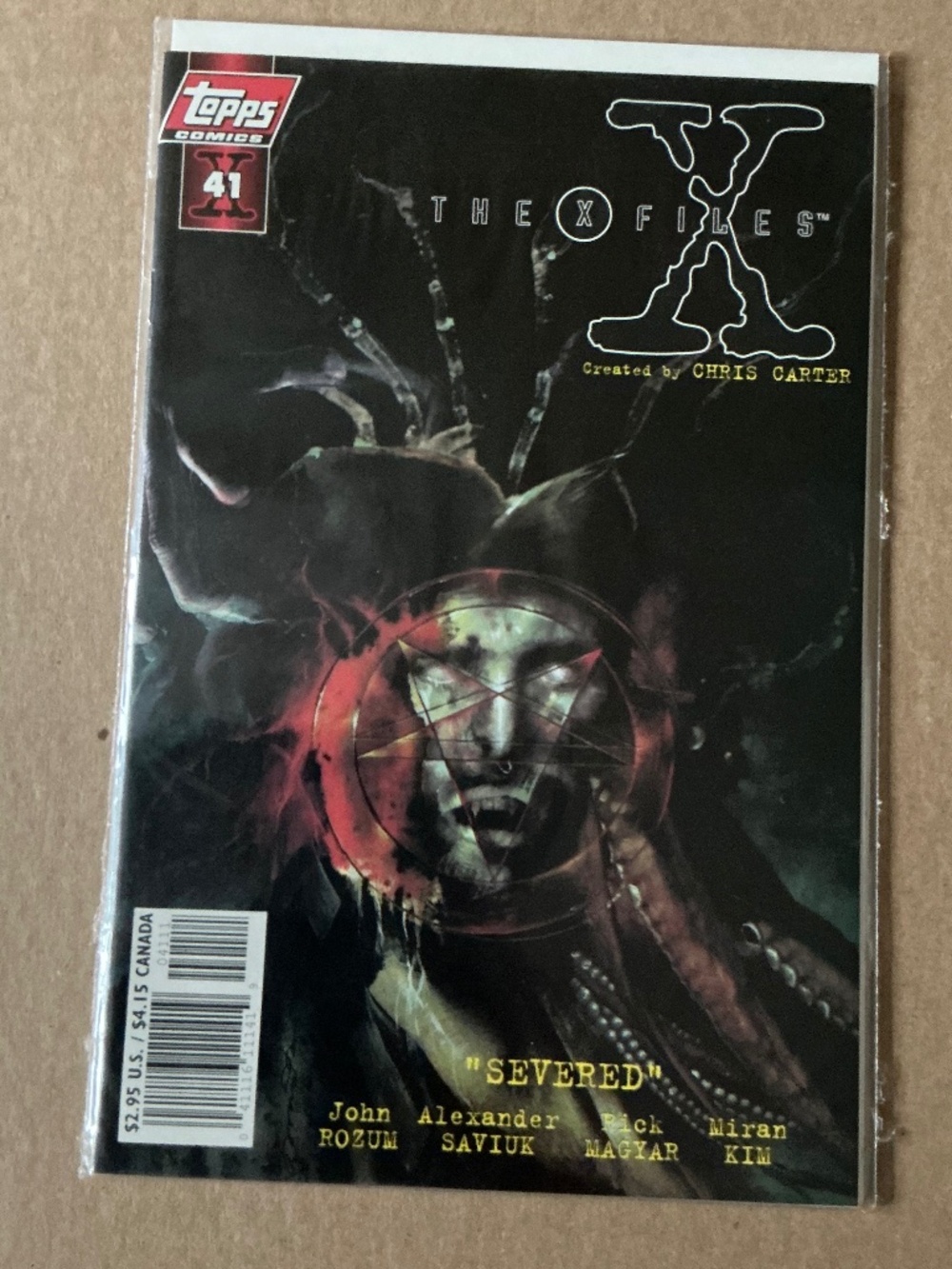 The X-Files Topps Comics Issue 41 Cover Devil’s Severed